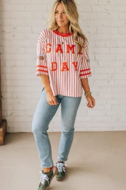 Game Day Football Glitz Tee