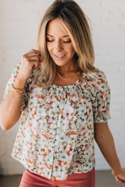 Garden Goddess Flowy Floral Top