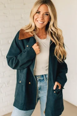 Gingham Lined Chore Jacket