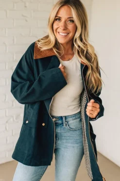 Gingham Lined Chore Jacket