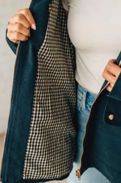 Gingham Lined Chore Jacket