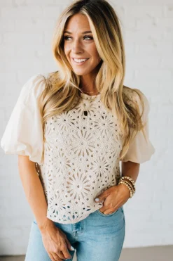 Glam Ready Crochet Top