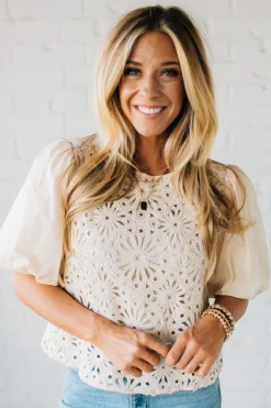 Glam Ready Crochet Top