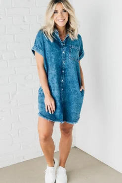 Got the Blues Denim Dress