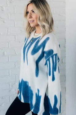 Graffiti Print Sweater