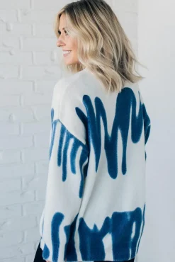 Graffiti Print Sweater