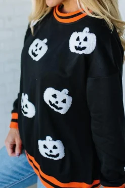 Halloween Trim Jack'O Pullover