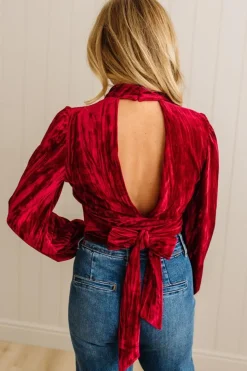 Holiday Vibe Velvet Top