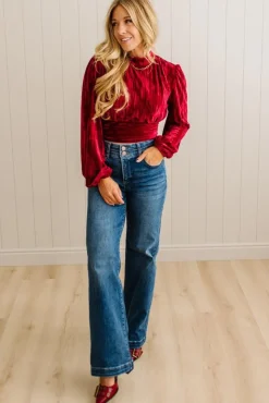 Holiday Vibe Velvet Top