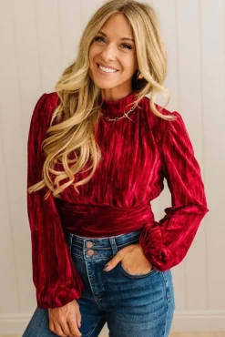 Holiday Vibe Velvet Top