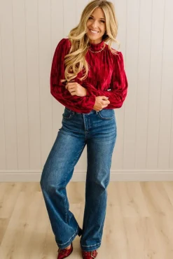 Holiday Vibe Velvet Top