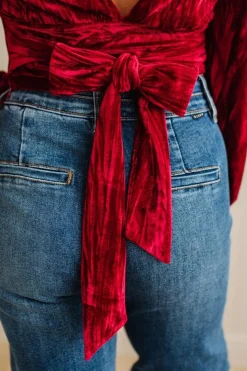 Holiday Vibe Velvet Top