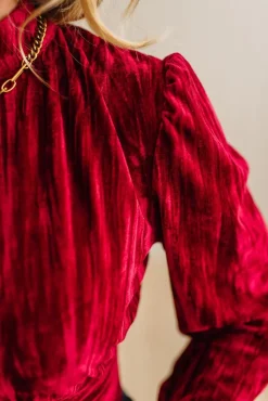 Holiday Vibe Velvet Top