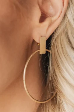 Hoop + Bar Earrings