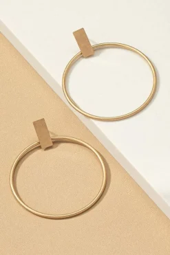 Hoop + Bar Earrings