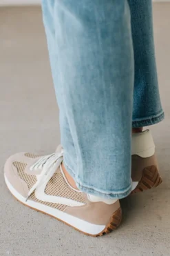 Jenna Mesh Sneakers | Camel