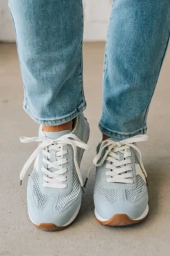 Jenna Mesh Sneakers | Light Blue