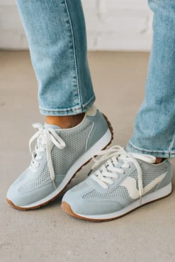 Jenna Mesh Sneakers | Light Blue