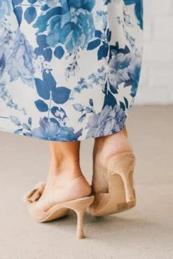 Jodi Bow Detail Kitten Heels