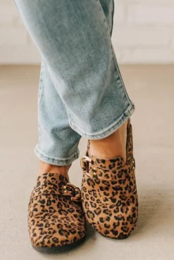Jordy Leopard Clogs