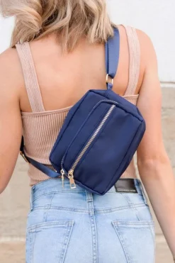 Jovy Crossbody Sling Bag | Navy