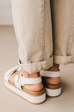 Kamie Chunky Strap Sandals | White