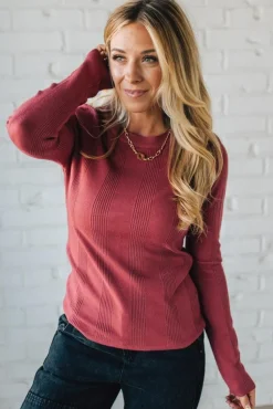 Katie Ribbed Slim Sweater