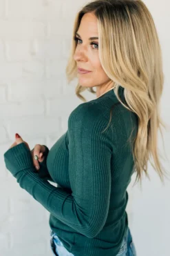 Katie Ribbed Slim Sweater