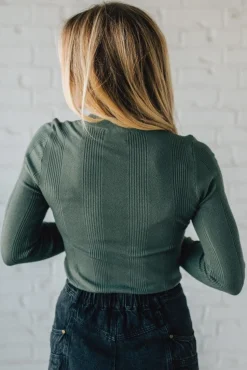 Katie Ribbed Slim Sweater