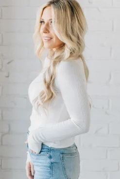 Katie Ribbed Slim Sweater