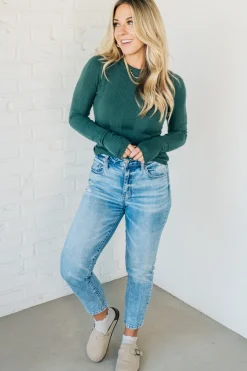 Katie Ribbed Slim Sweater