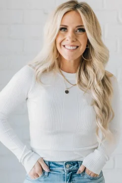 Katie Ribbed Slim Sweater