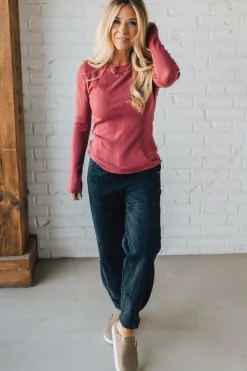 Katie Ribbed Slim Sweater