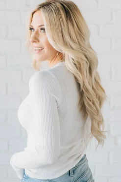 Katie Ribbed Slim Sweater