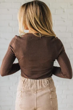 Katie Ribbed Slim Sweater