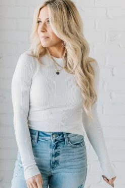 Katie Ribbed Slim Sweater