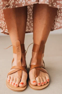 Khloie Tie Back Gladiator Sandals