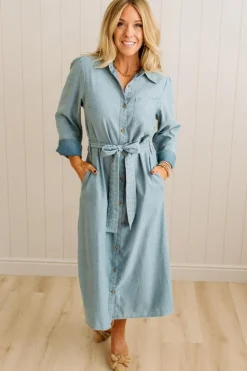 Lenny Chambray Midi Dress