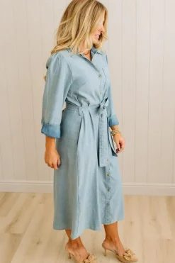 Lenny Chambray Midi Dress
