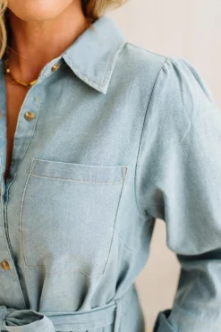 Lenny Chambray Midi Dress