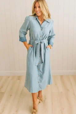 Lenny Chambray Midi Dress