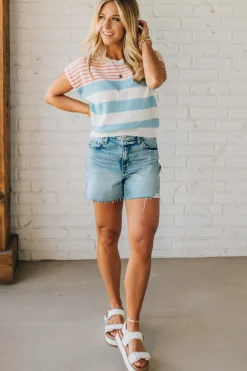 Lightweight Striped Dolman Top