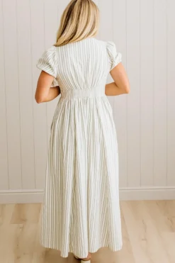 Lindsey Striped Button Front Dress