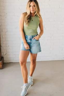 Livvy Acid Wash Cut Off Shorts - ZENANA