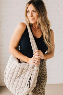 Lizzie Quilted Puff Tote