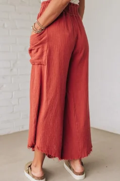 Louis Wide Leg Gauze Pants