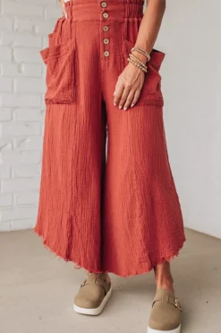 Louis Wide Leg Gauze Pants