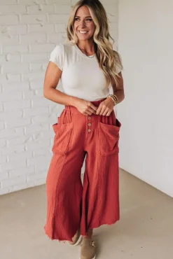 Louis Wide Leg Gauze Pants