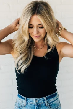 Luka Scoop Neck Ribbed Tank