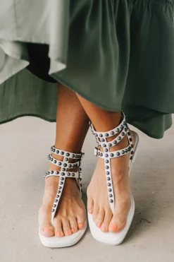 Mel Studded Gladiator Sandals